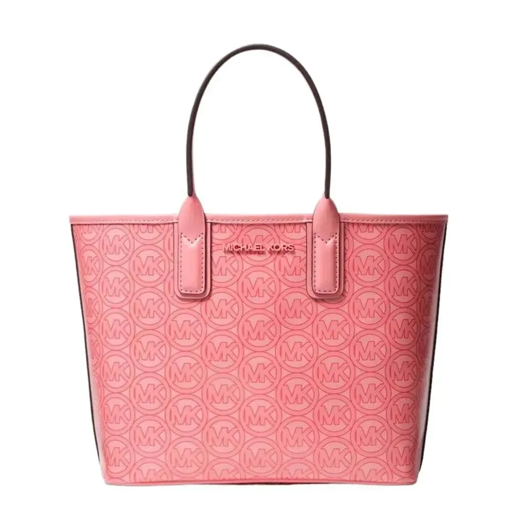 Michael Kors Small Tote Bag The Jodie Jacquard Pink Grapefruit